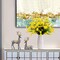 Artificial Flowers Outdoor UV Resistant Fake Plants Indoor Outside 10 Bundles (Yellow)